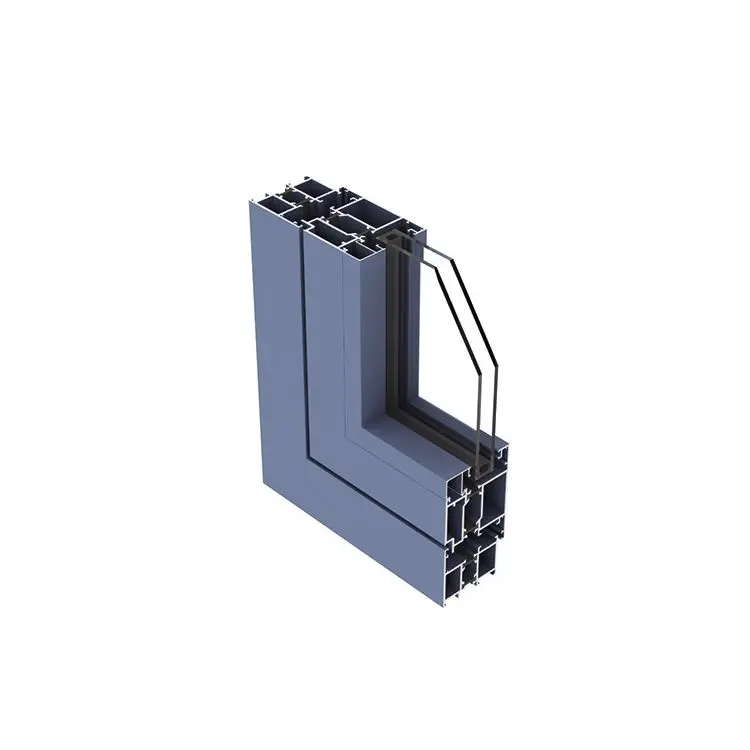 Broken bridge insulated swing door aluminum profiles