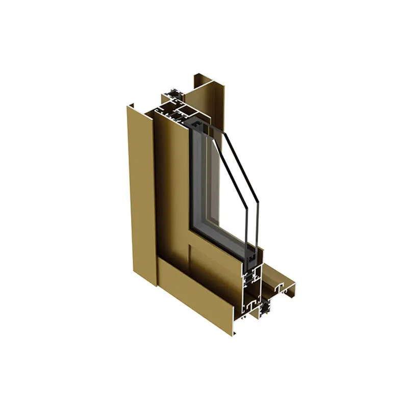 Broken bridge thermal insulation sliding door aluminum profile
