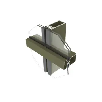 Customizable semi-hidden curtain wall aluminum profiles