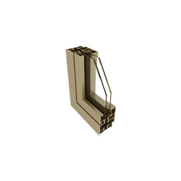 Thermal insulation inward opening and tilting casement window aluminum profile