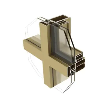 Glass curtain wall aluminum profile