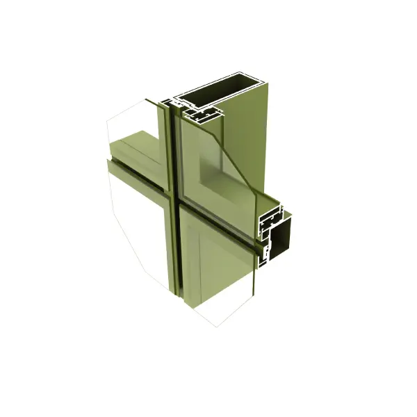 Glass curtain wall aluminum profile