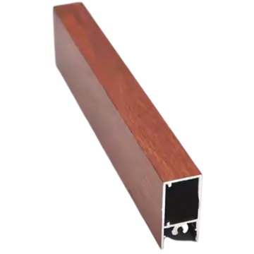 Wood grain transfer aluminum profiles for doors and windows