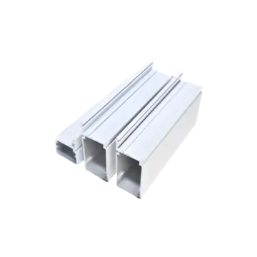Custom white powder coated aluminum door frame profiles