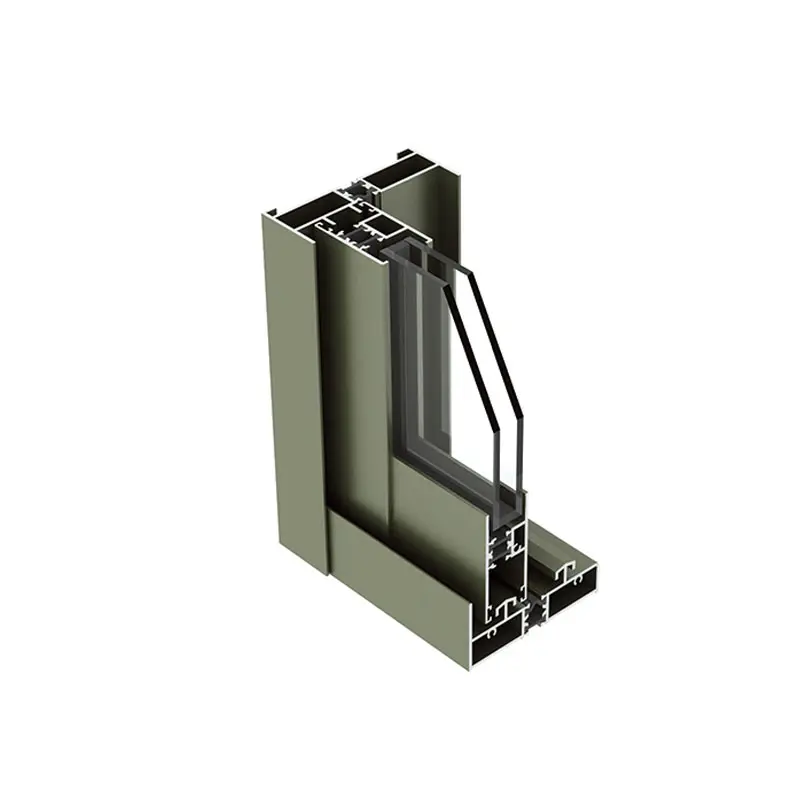 Broken bridge thermal insulation sliding door aluminum profile