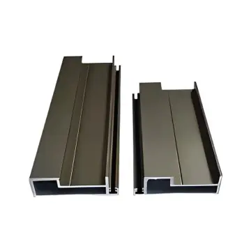 Anodized aluminum profiles create durable doors and windows